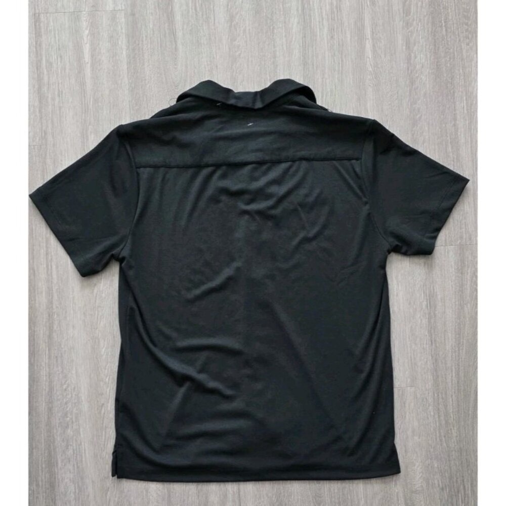 Marc Asher Polo Shirt Small Black Modal Blend Button Front NWT - Picture 10 of 10